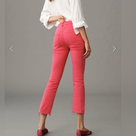 MOTHER Insider Crop Step Fray in
Second Chance, Red sz 24 - Picture 2 of 12